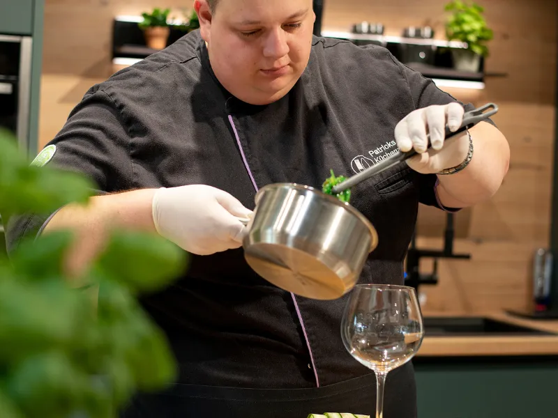 Zubereitung eines Dinner zuhause