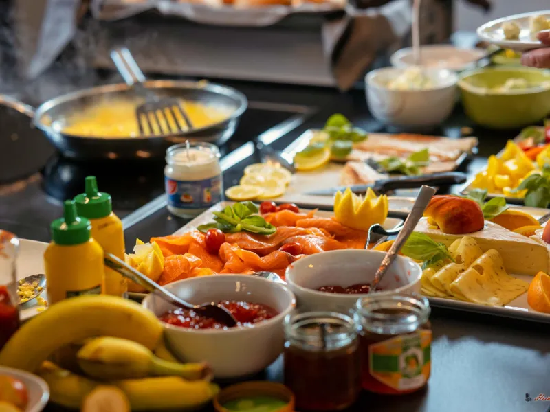 Auswahl am Frühstücksbuffet – Schlemmer Frühstück mit Privatkoch